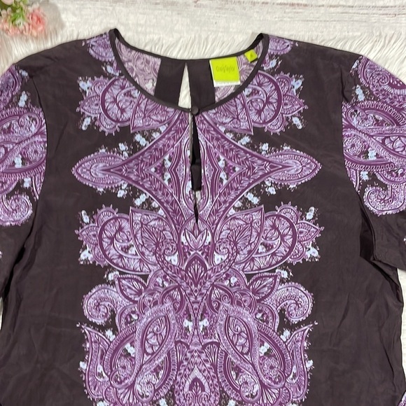 Craig Taylor Emily Fit for an Aristocrat Paisley Purple Blouse - Picture 7 of 9